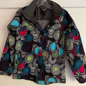 The North Face rain jacket for girls size M 10/12 in excellent used condition.